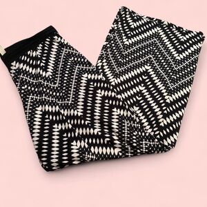 “Icy” Black & White palazzo pant